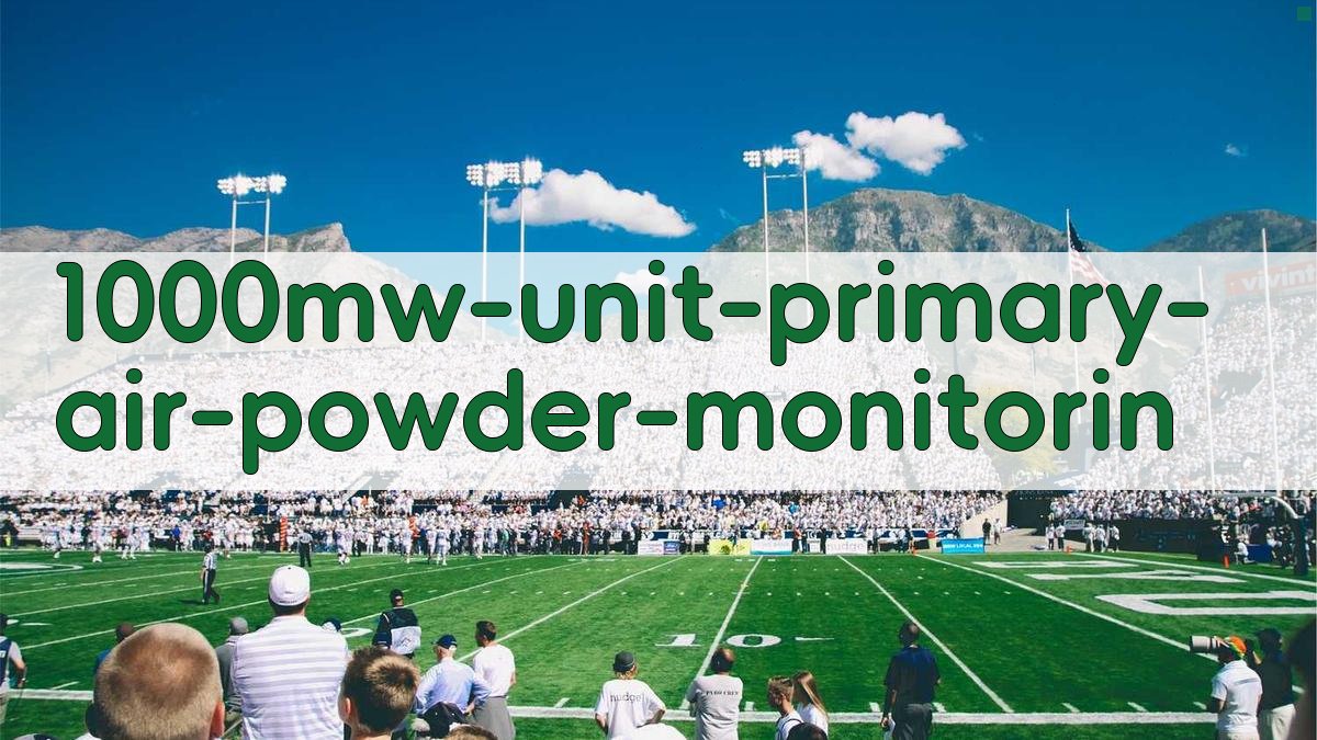 1000 MW机组一次风粉智能监测控制系统研究与应用