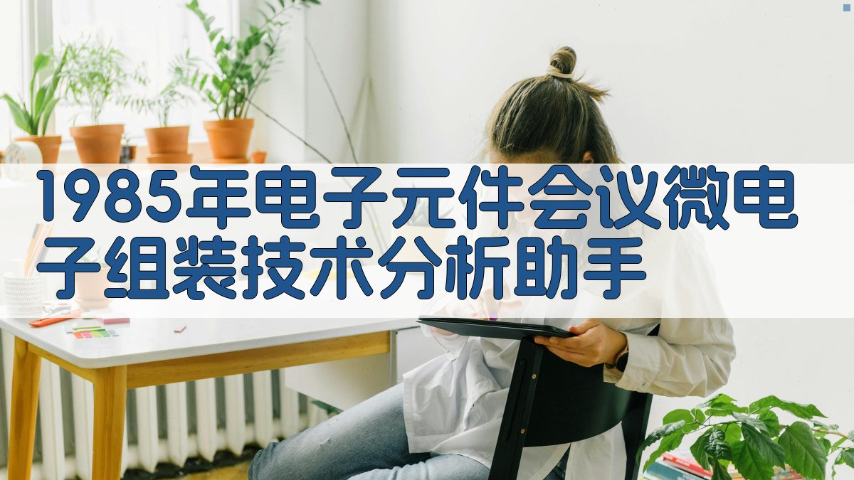 1985年电子元件会议微电子组装技术分析助手