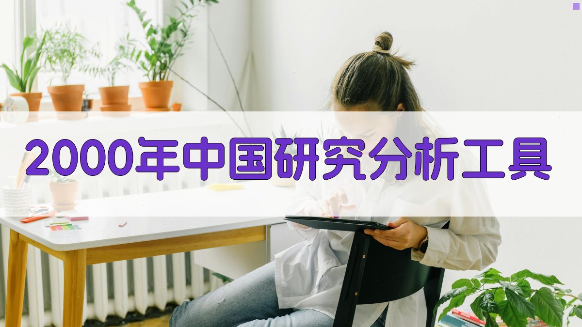 2000年中国研究分析工具
