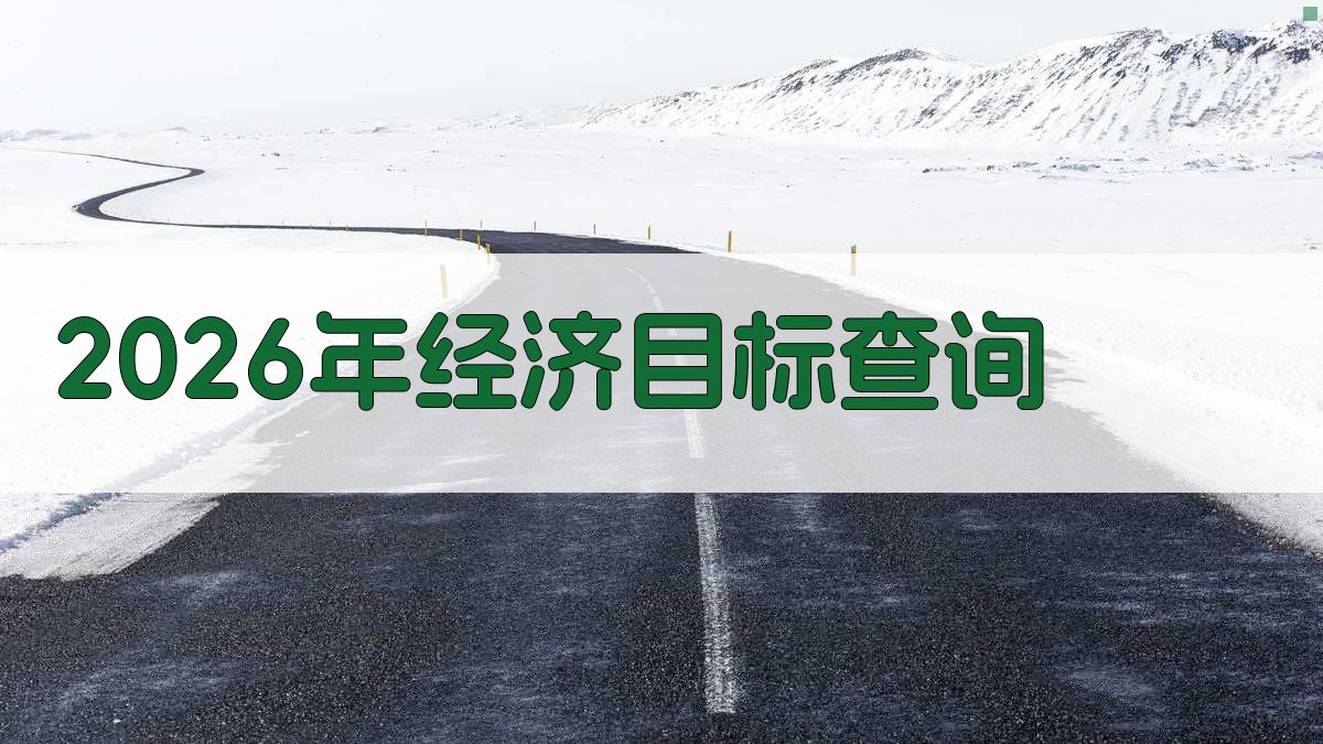 2026年经济目标查询