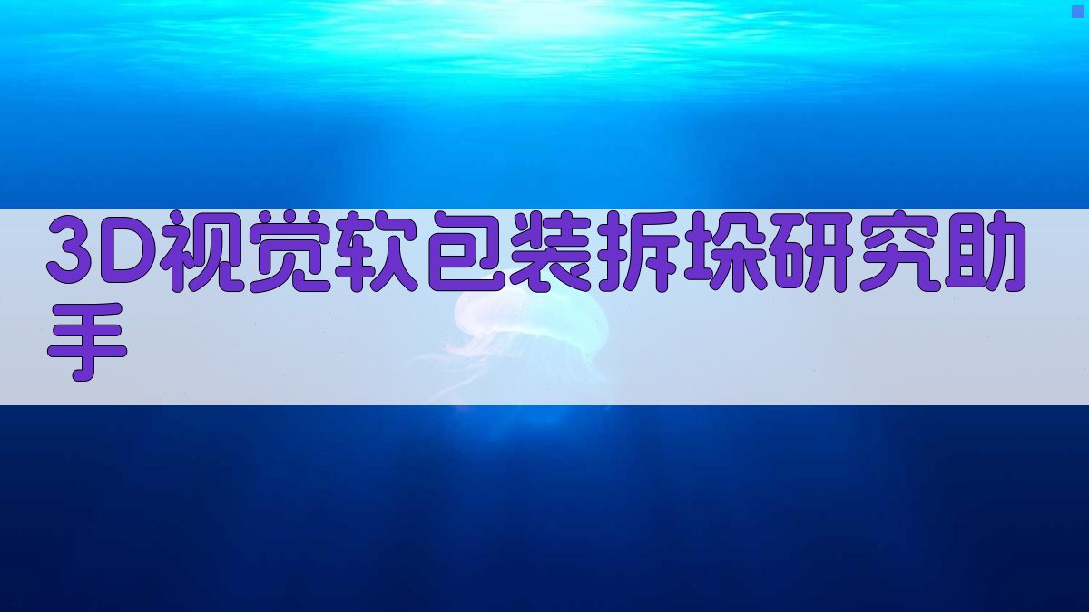 3D视觉软包装拆垛研究助手