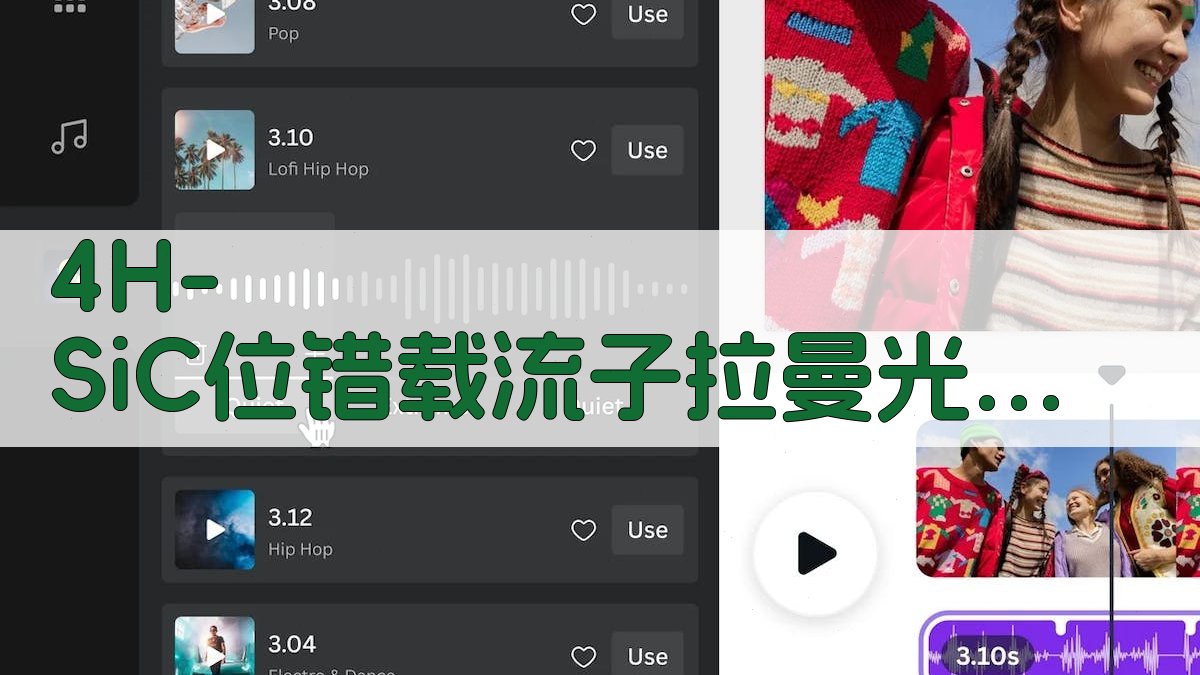 4H-SiC位错载流子拉曼光谱分析