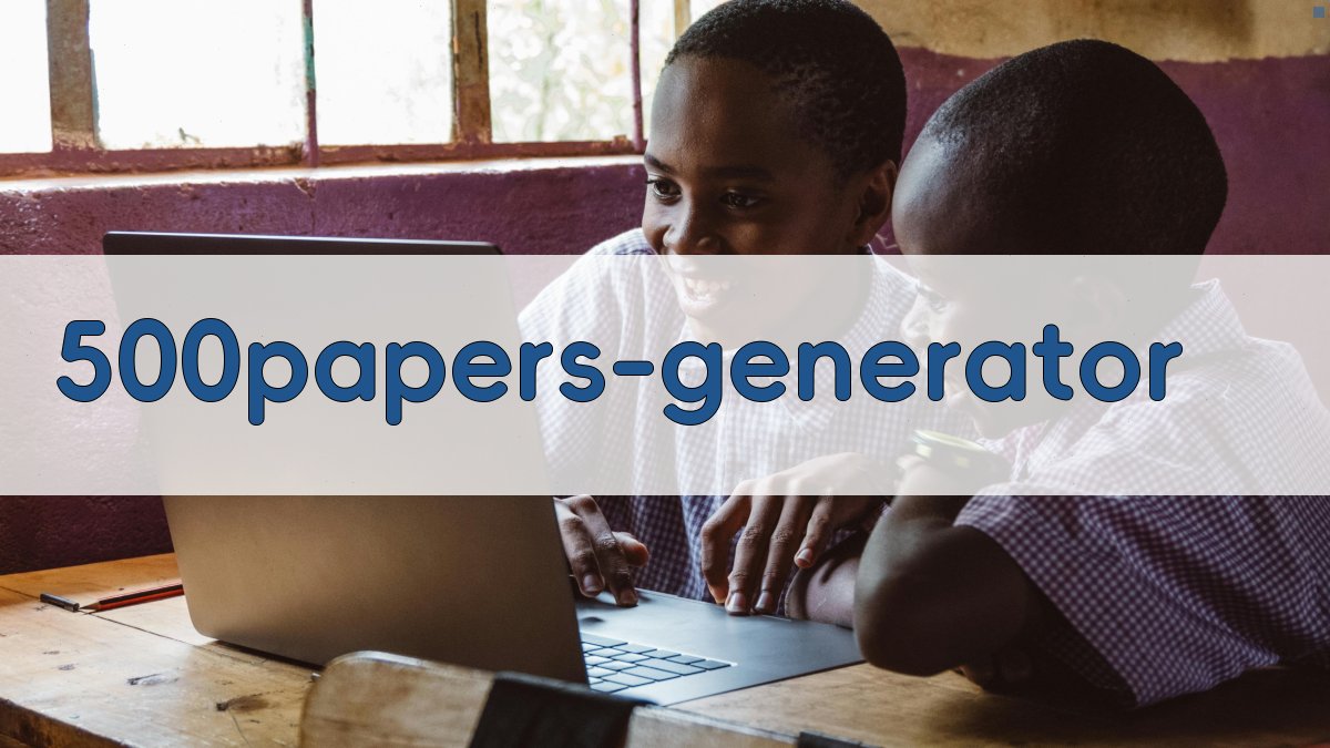 AI 500篇论文生成器