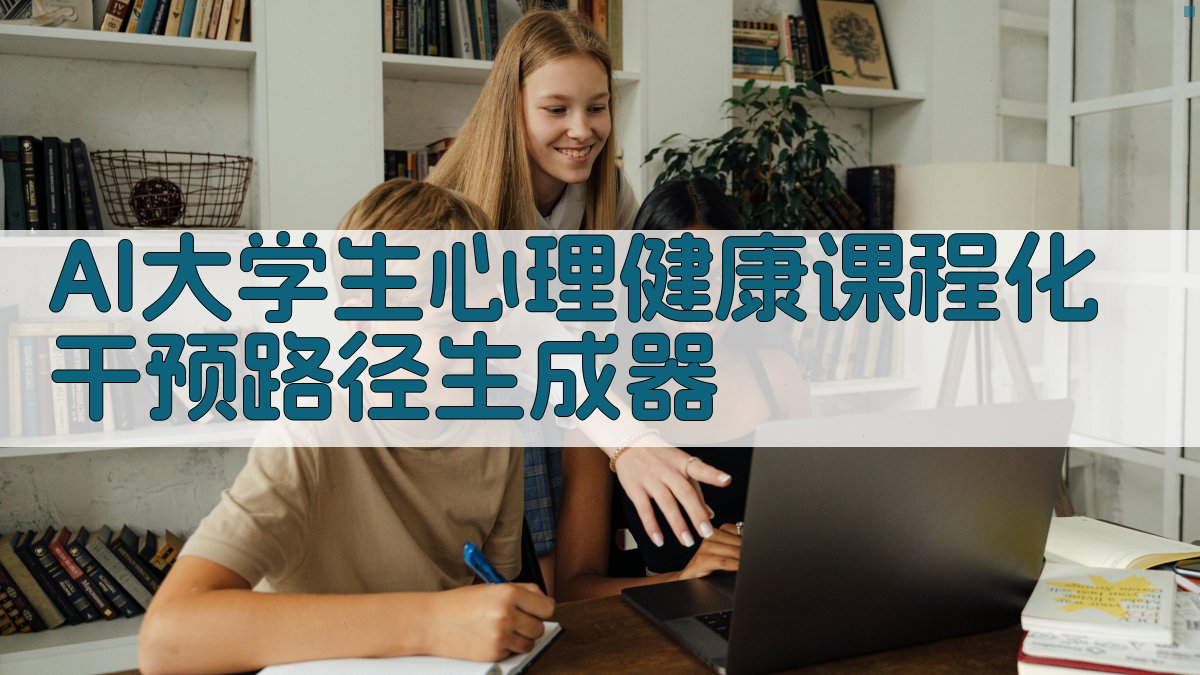 AI大学生心理健康课程化干预路径生成器