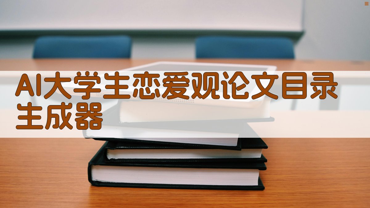 AI大学生恋爱观论文目录生成器