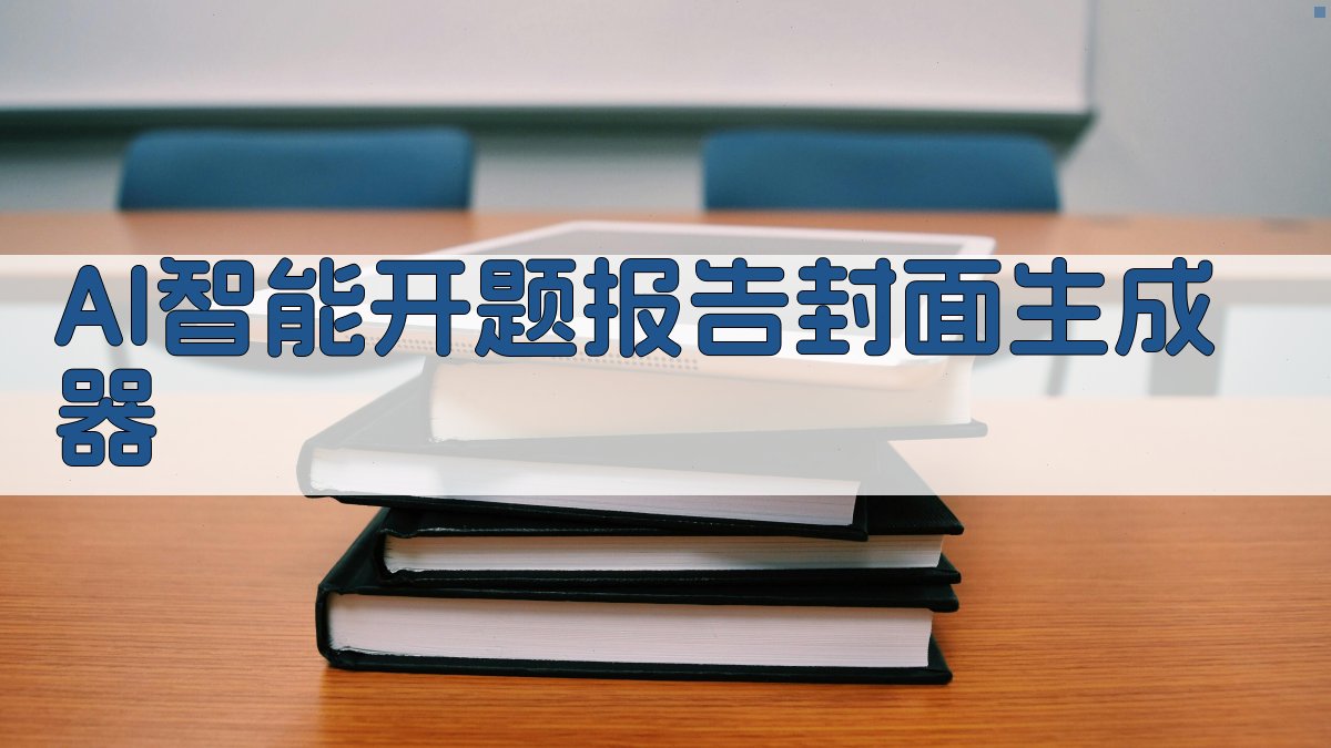 AI智能开题报告封面生成器