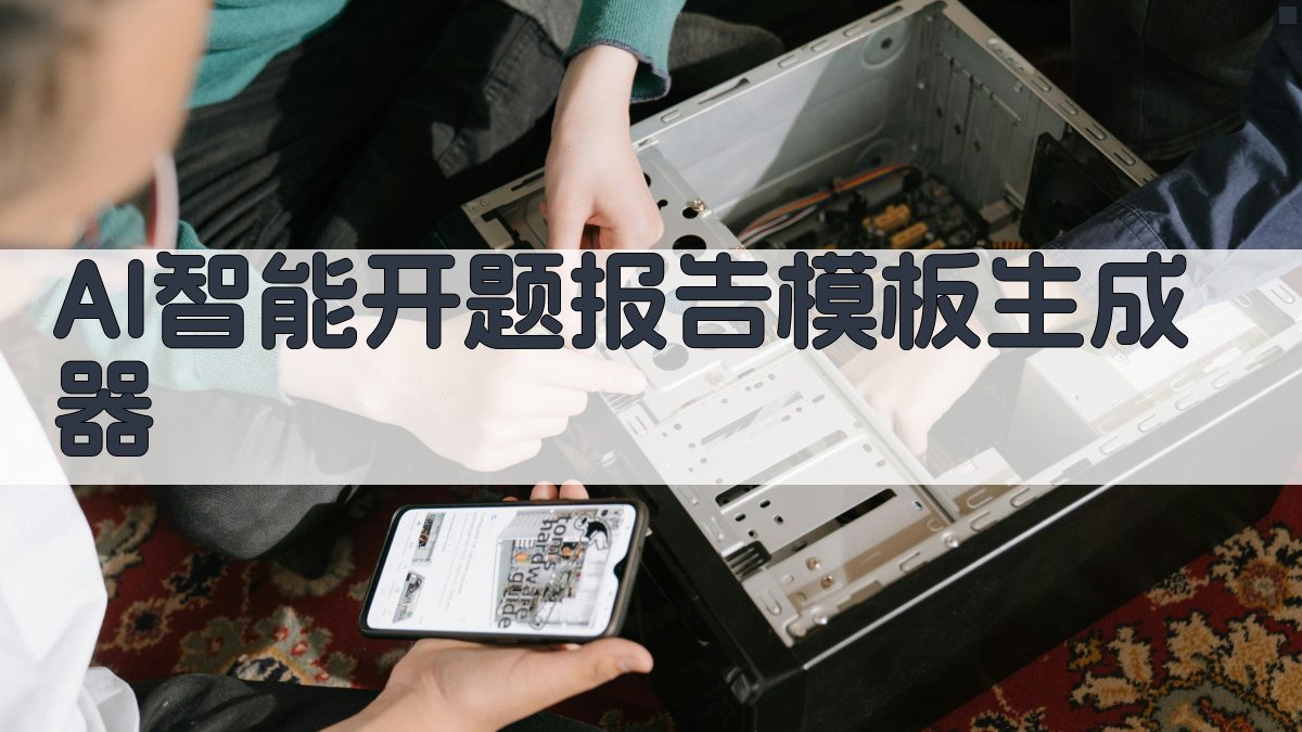 AI智能开题报告模板生成器
