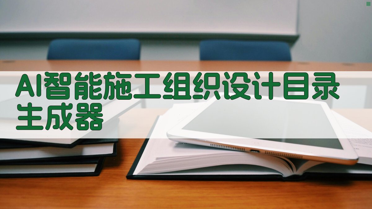 AI智能施工组织设计目录生成器