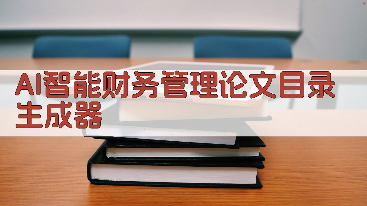 AI智能财务管理论文目录生成器