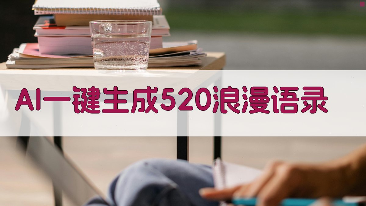 AI一键生成520浪漫语录