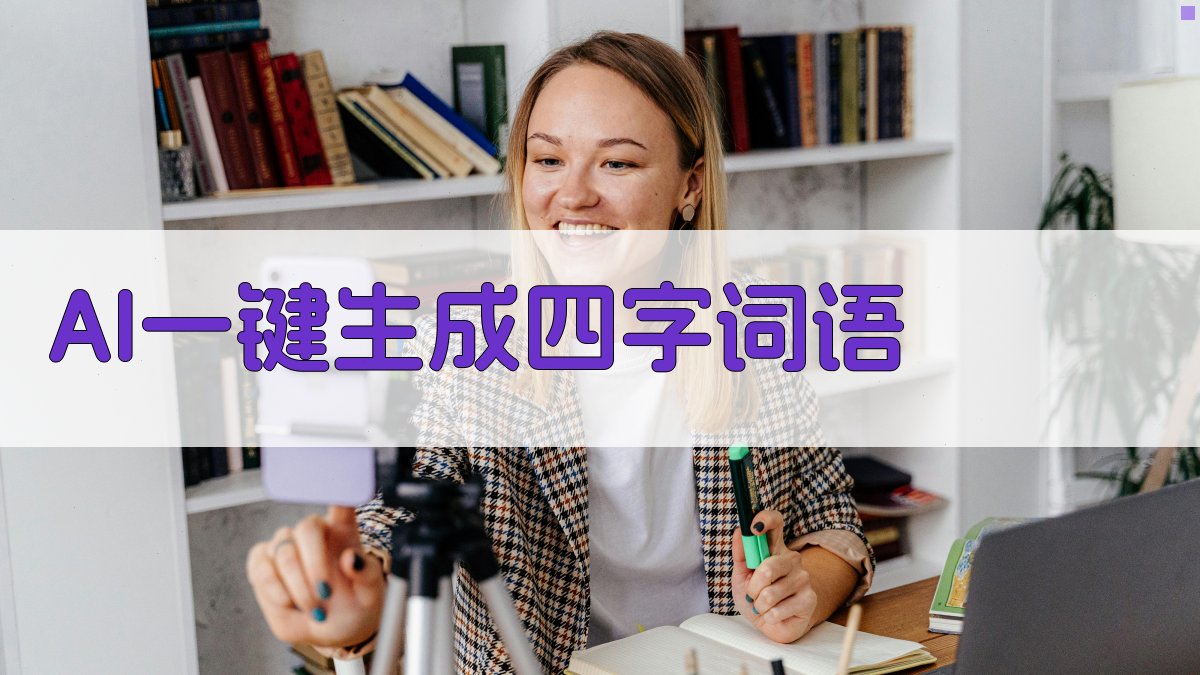 AI一键生成四字词语