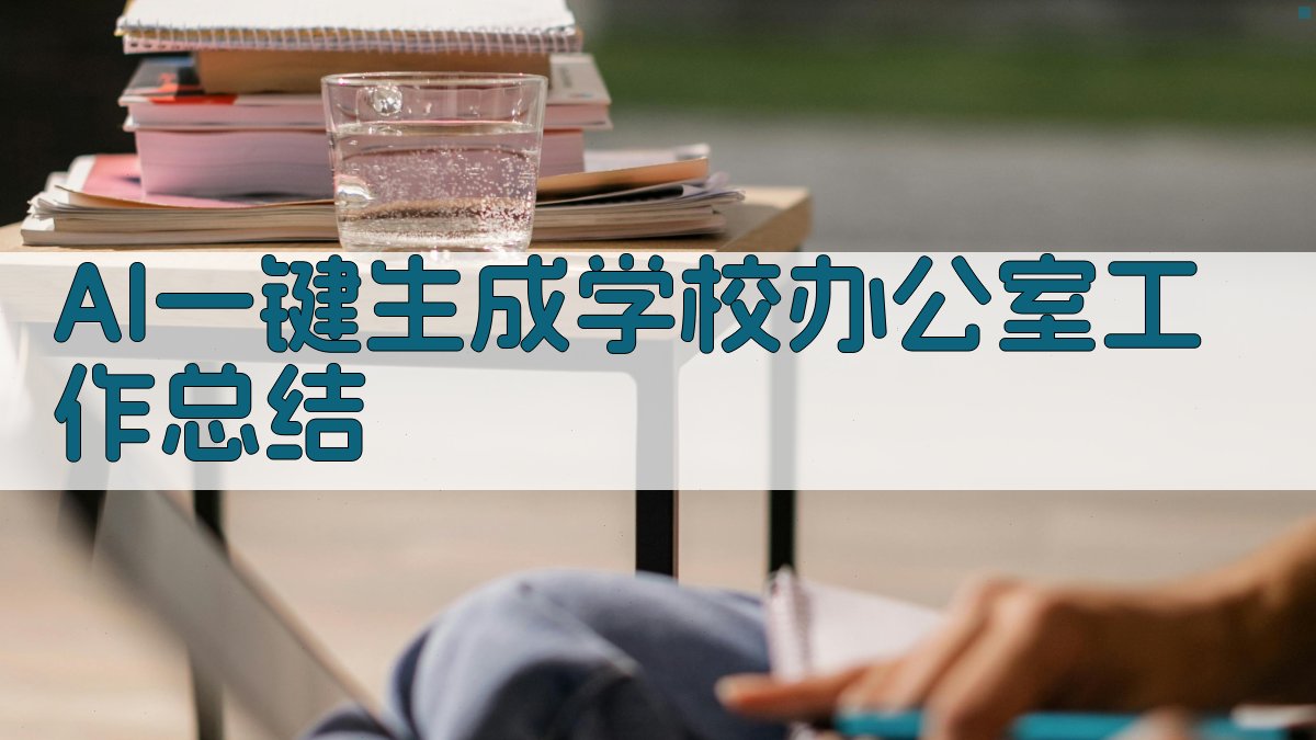 AI一键生成学校办公室工作总结