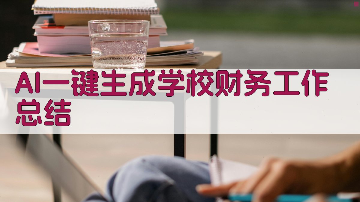 AI一键生成学校财务工作总结