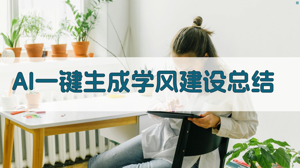 AI一键生成学风建设总结