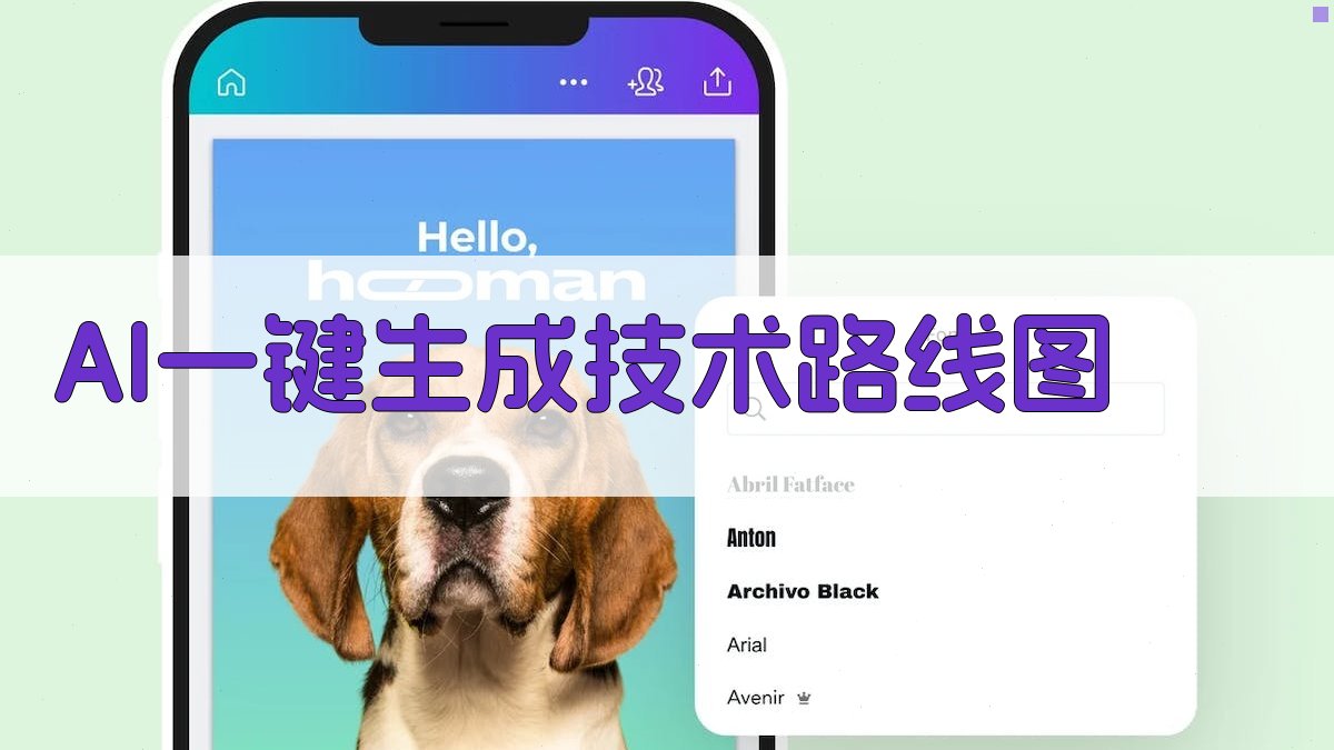 AI一键生成技术路线图
