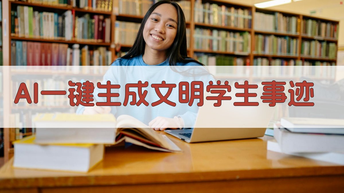 AI一键生成文明学生事迹