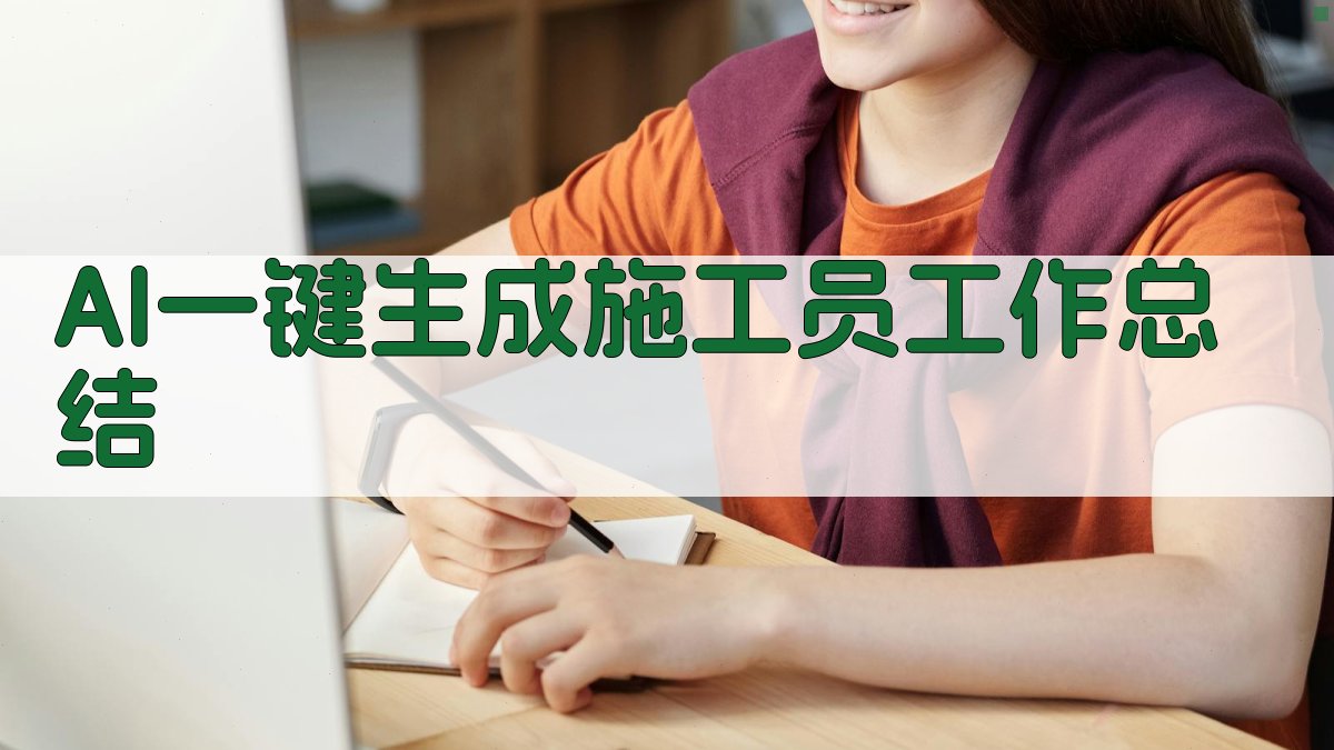 AI一键生成施工员工作总结