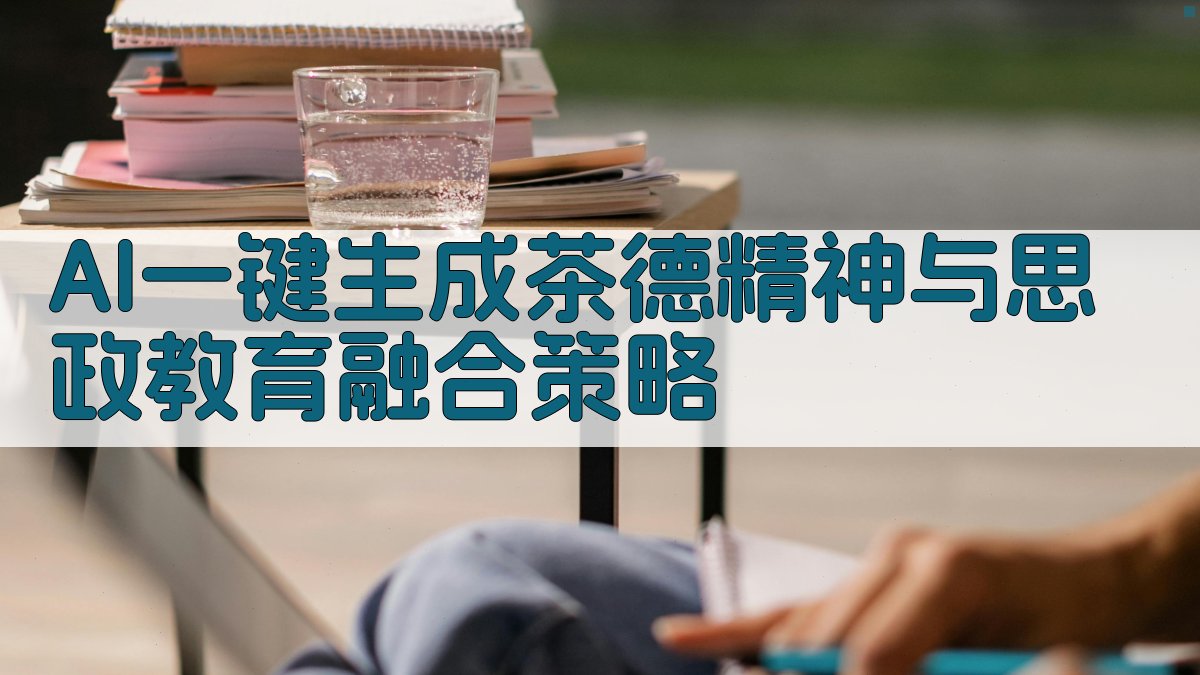 AI茶德精神与思政教育融合策略生成器