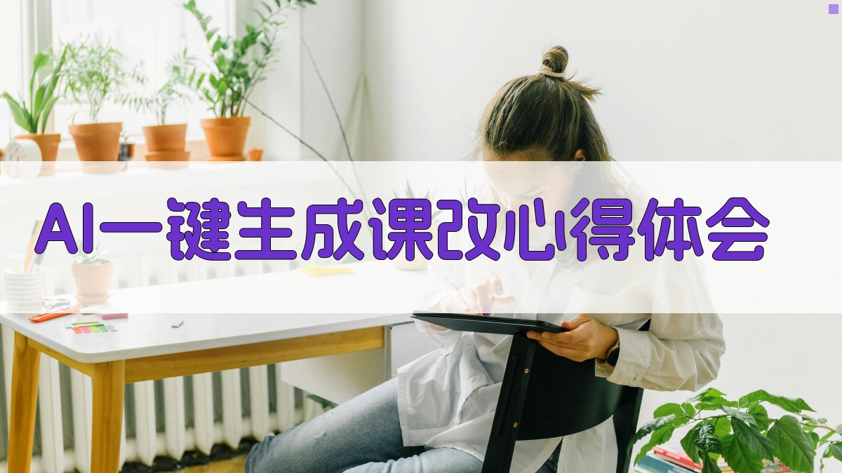 AI一键生成课改心得体会