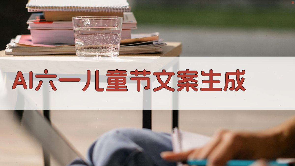 AI六一儿童节文案生成