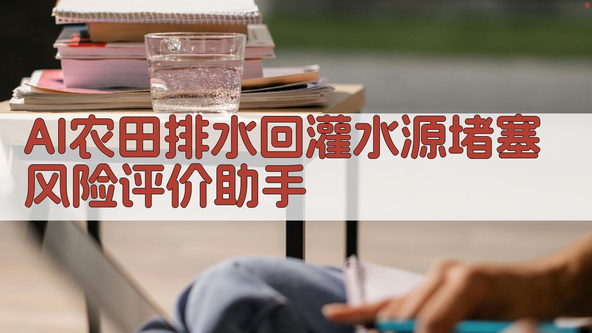AI农田排水回灌水源堵塞风险评价助手