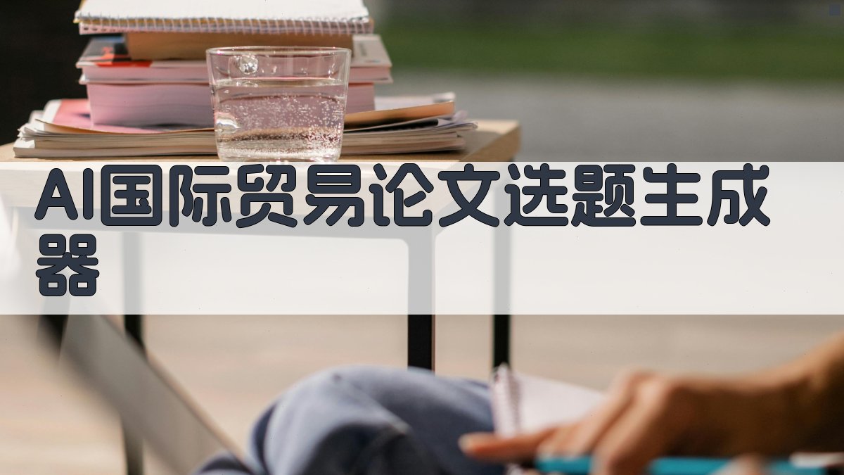 AI国际贸易论文选题生成器