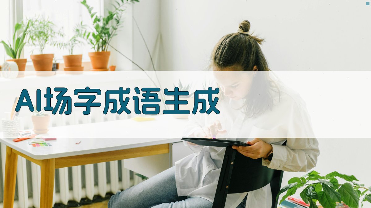 AI场字成语生成