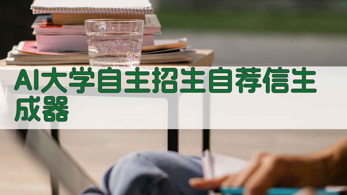 AI大学自主招生自荐信生成器