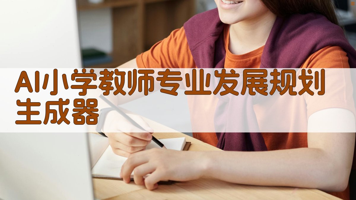 AI智能生成教师发展规划