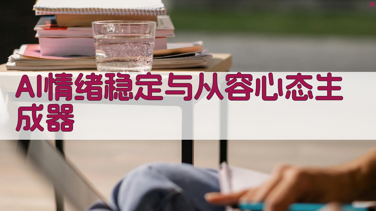 AI情绪稳定与从容心态生成器