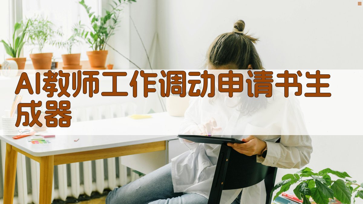 AI教师工作调动申请书生成器