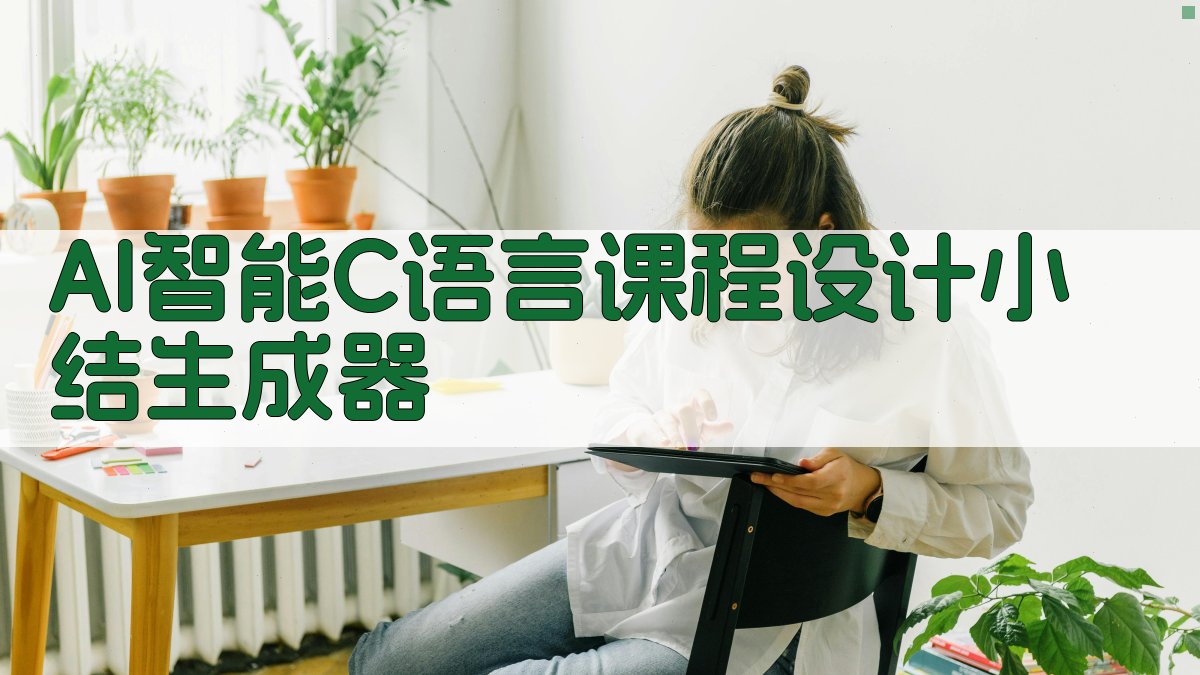 AI一键生成C语言课程设计小结