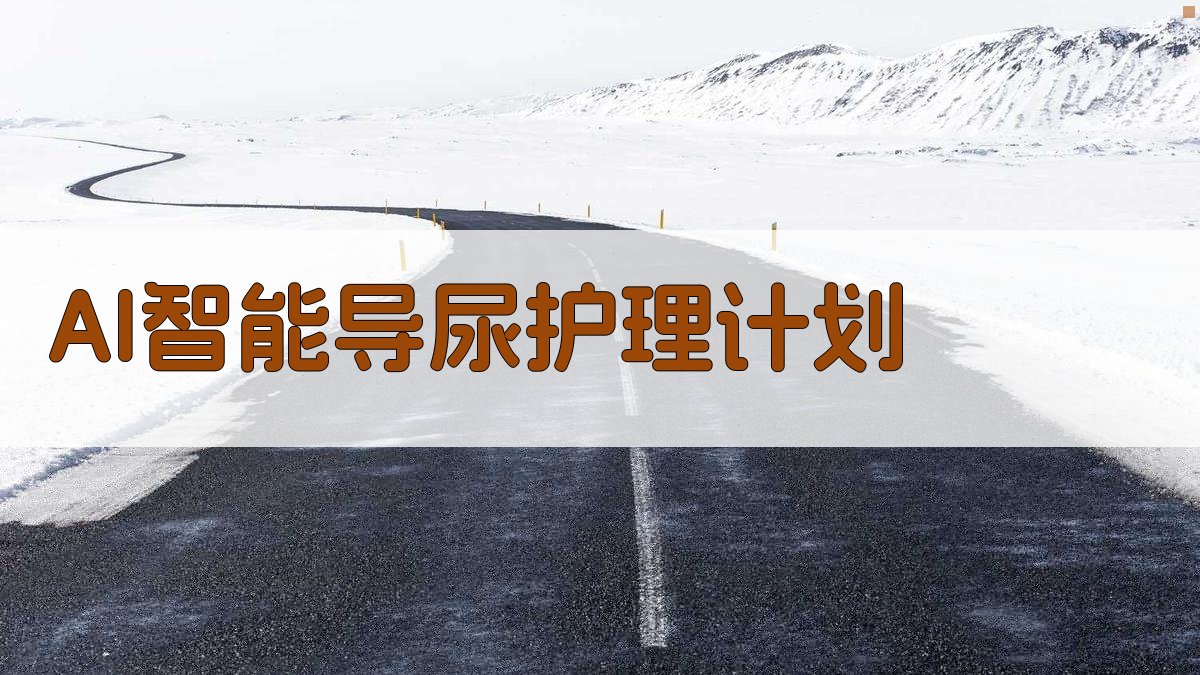 AI智能导尿护理计划