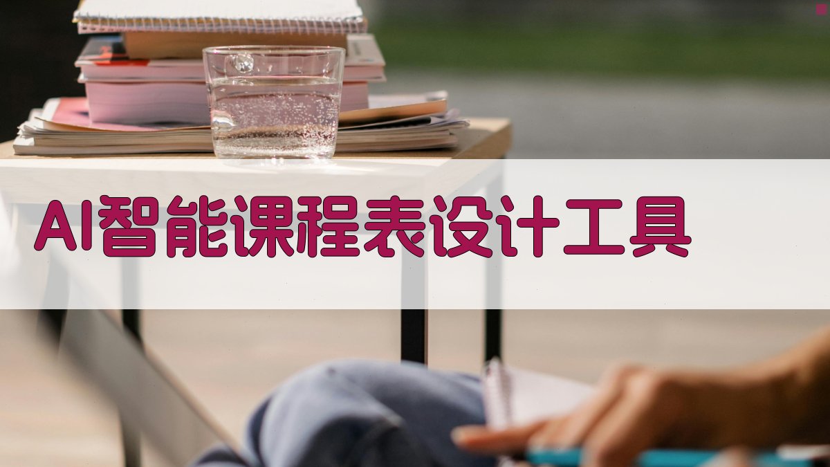 AI智能课程表设计工具