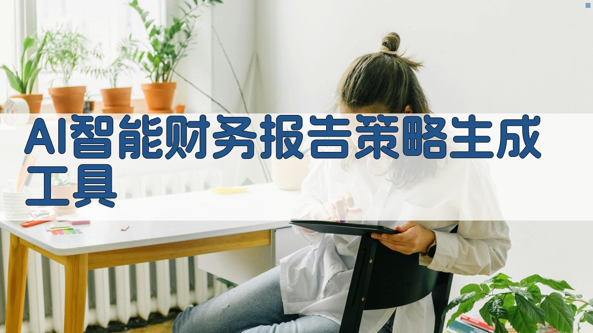 AI智能财务报告策略生成工具