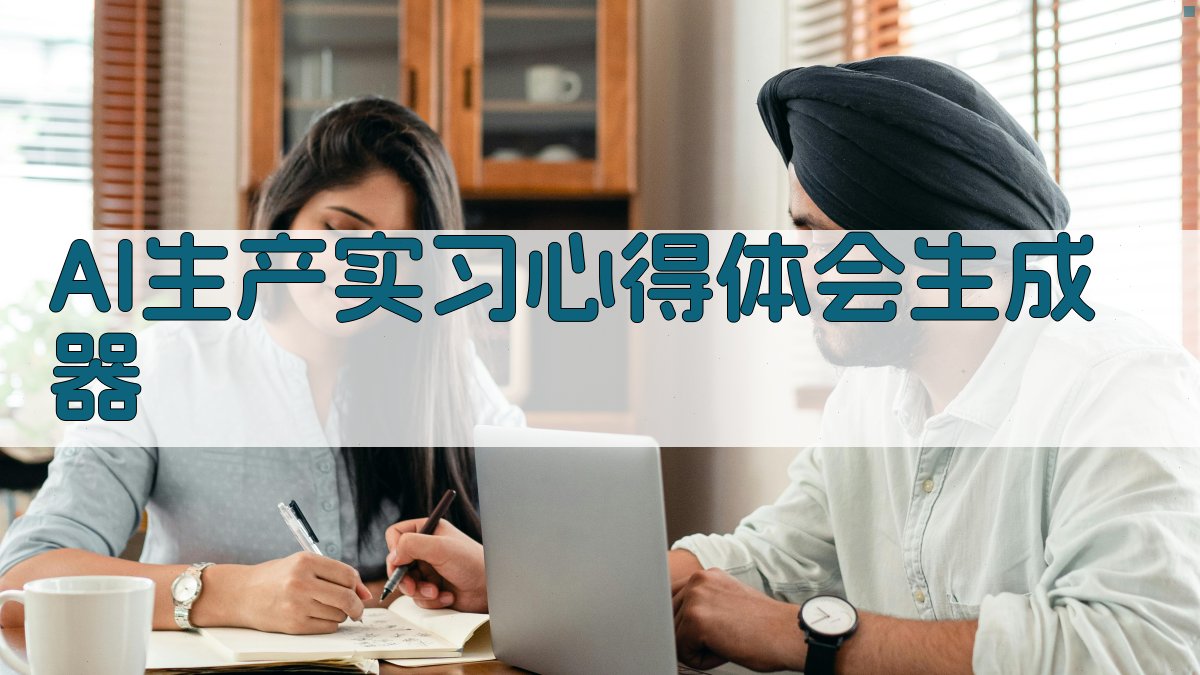 AI生产实习心得体会生成器