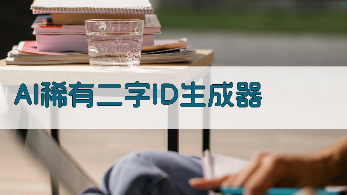 AI稀有二字ID生成器
