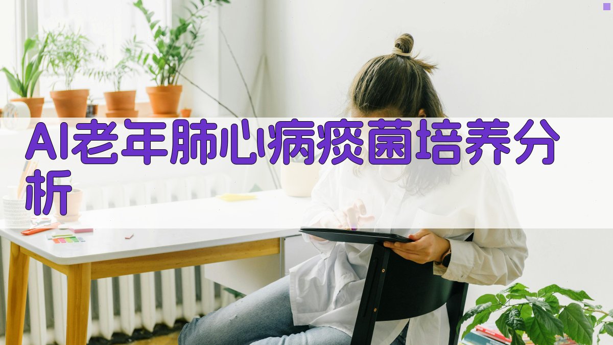 AI老年肺心病痰菌培养分析