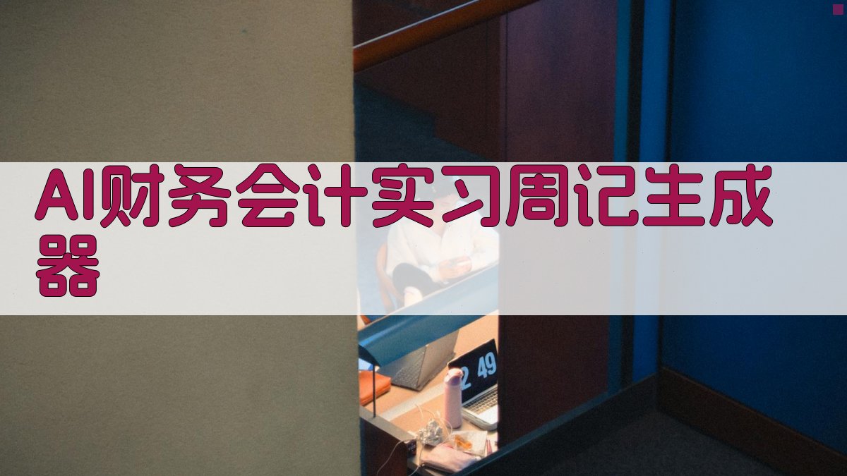 AI财务会计实习周记生成器