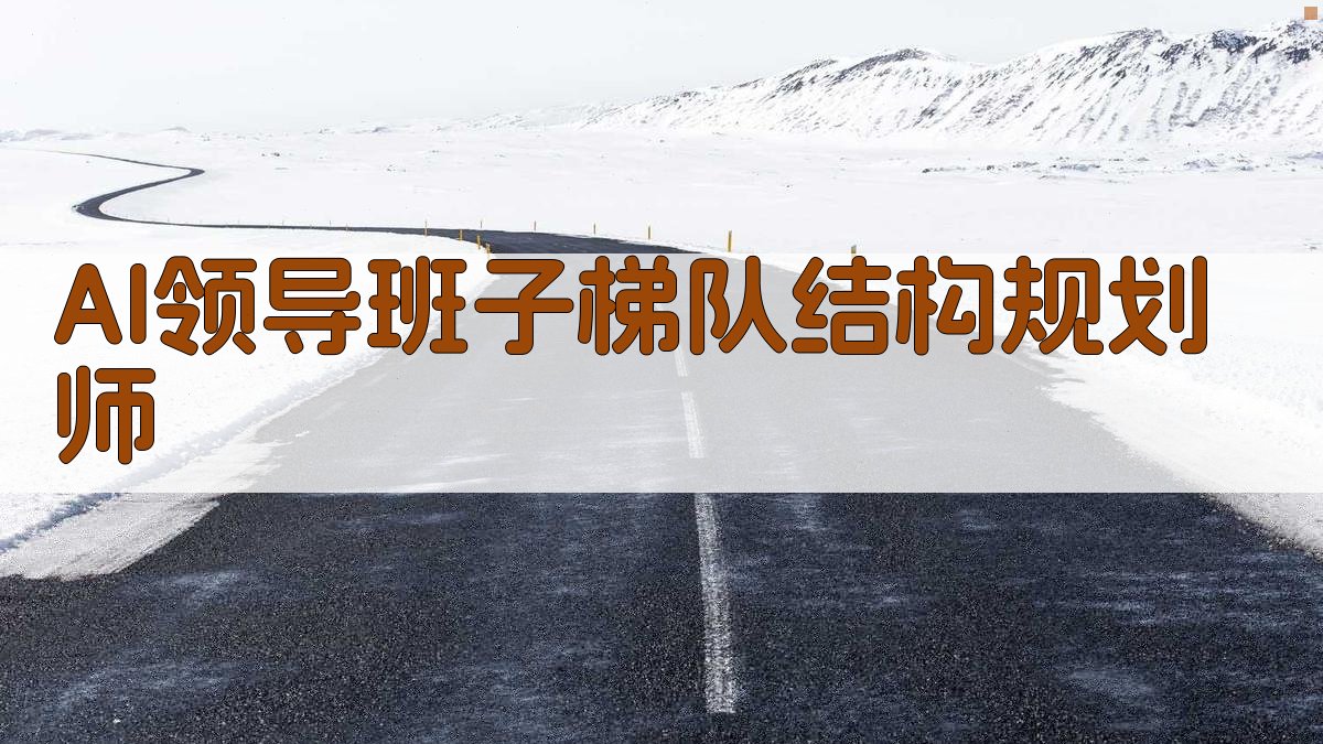 AI领导班子梯队结构规划师