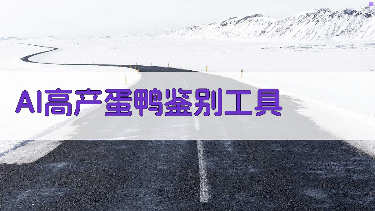 AI高产蛋鸭鉴别工具