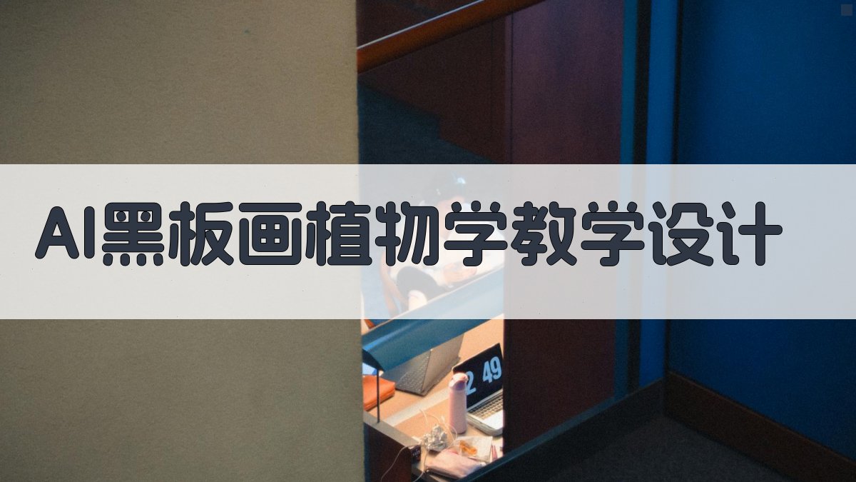 AI黑板画植物学教学设计