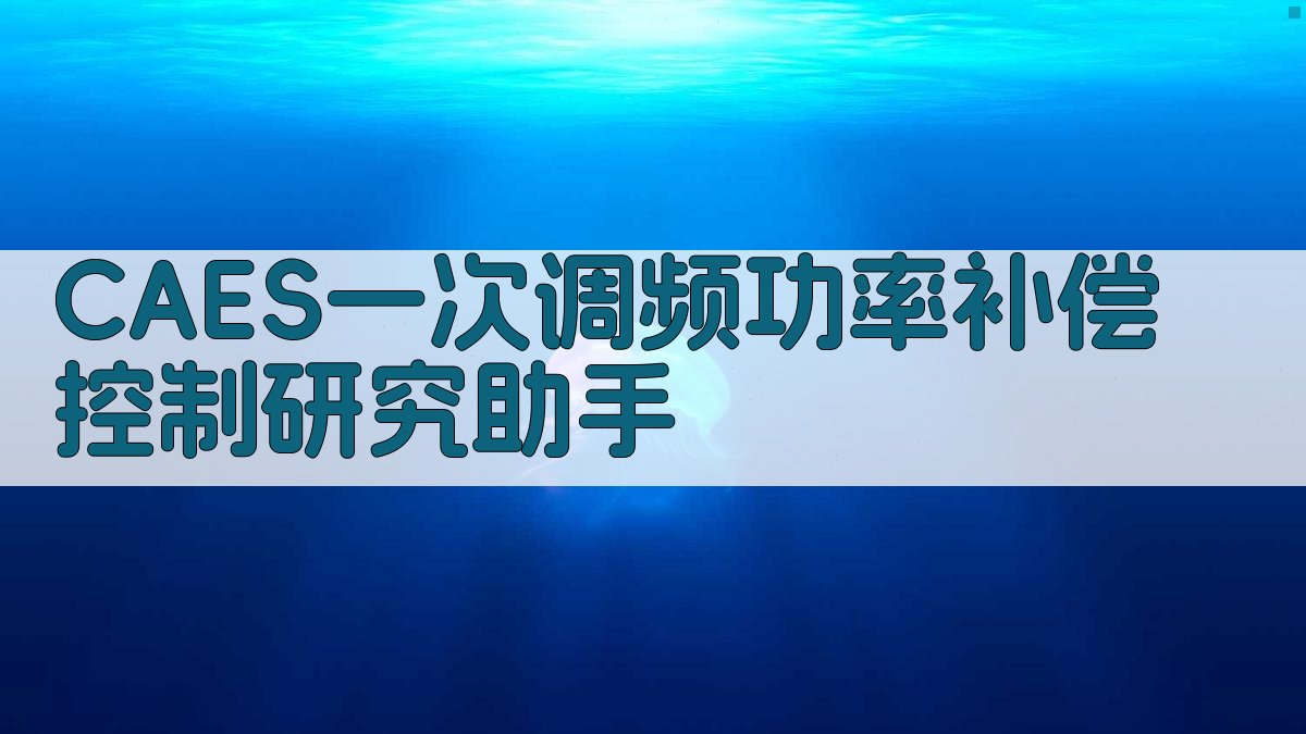CAES一次调频功率补偿控制研究助手