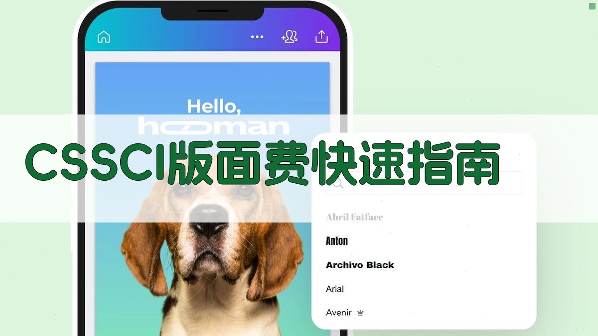 CSSCI版面费快速指南