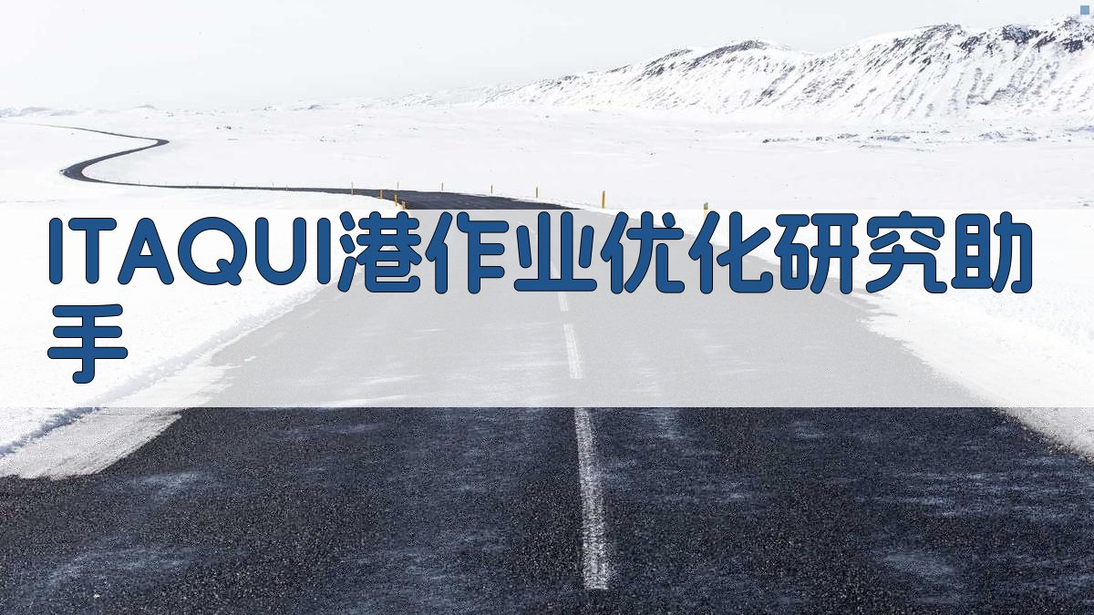 ITAQUI港作业优化研究助手