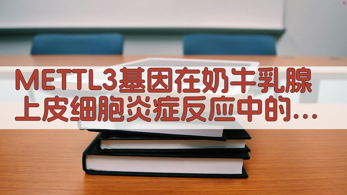 METTL3基因在奶牛乳腺上皮细胞炎症反应中的表达及功能分析