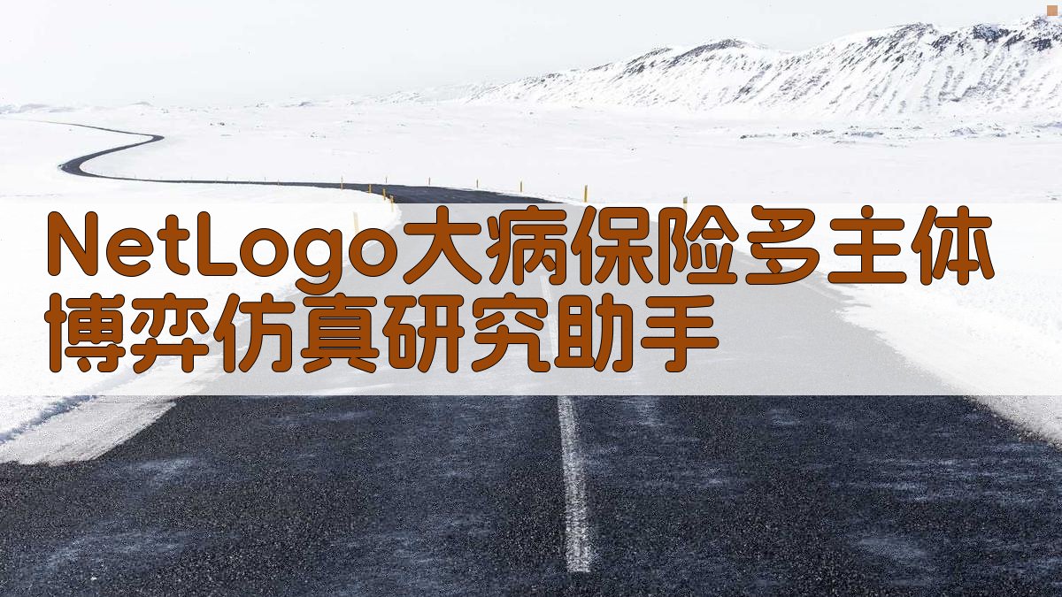 NetLogo大病保险多主体博弈仿真研究助手
