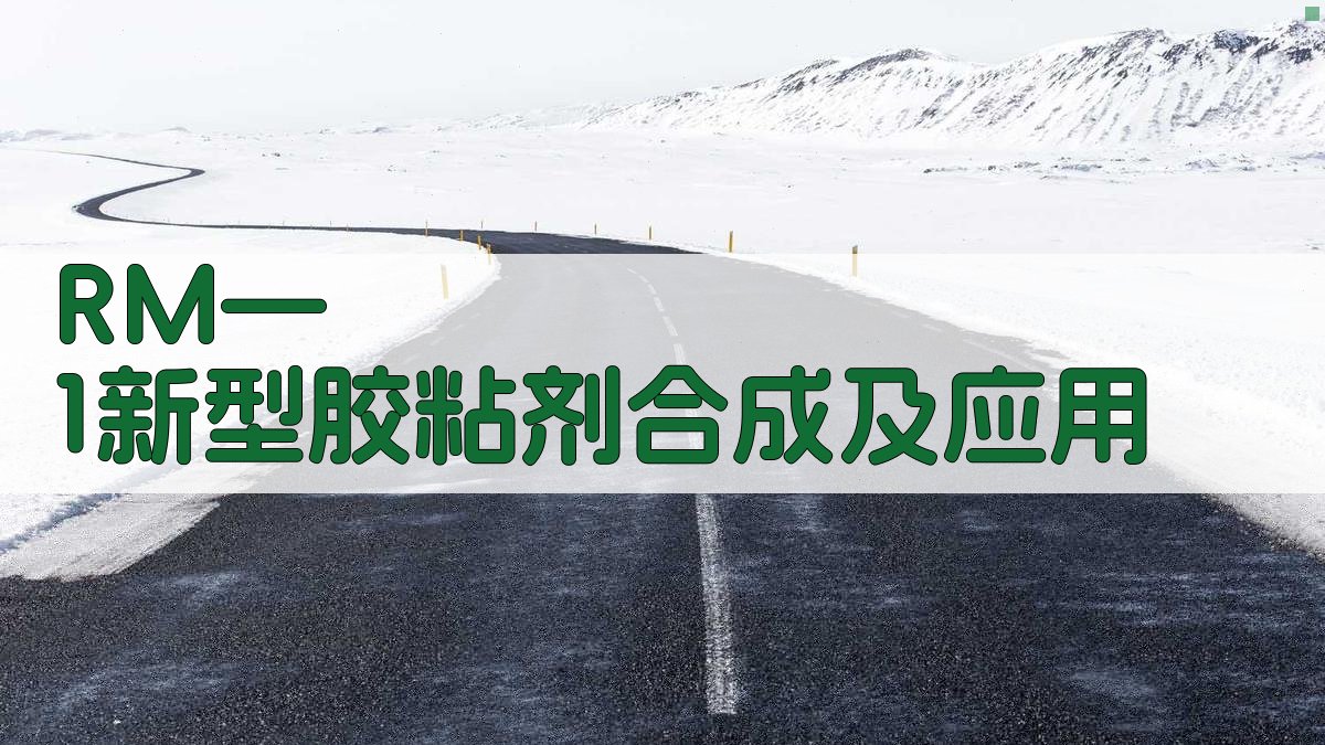 RM—1新型胶粘剂合成及应用