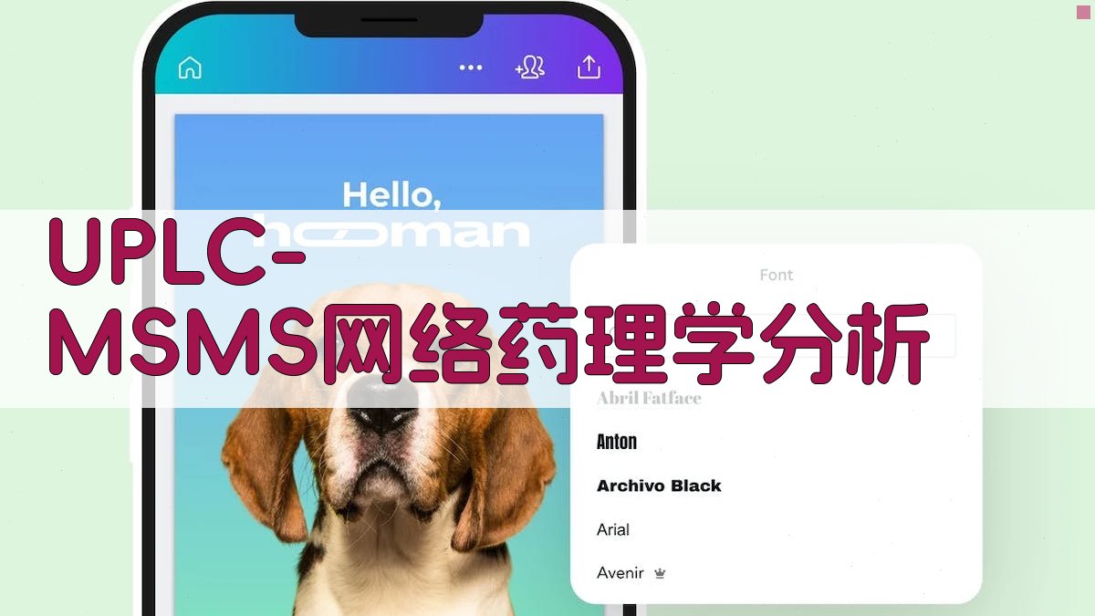 UPLC-MS/MS网络药理学分析