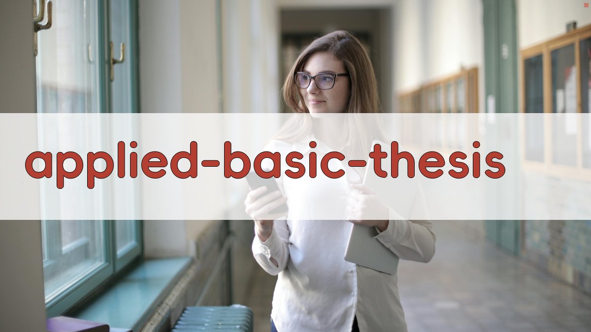 应用基础型论文解析